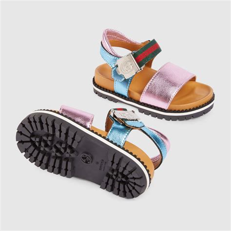 gucci sandals toddler|brand new kids gucci sandals.